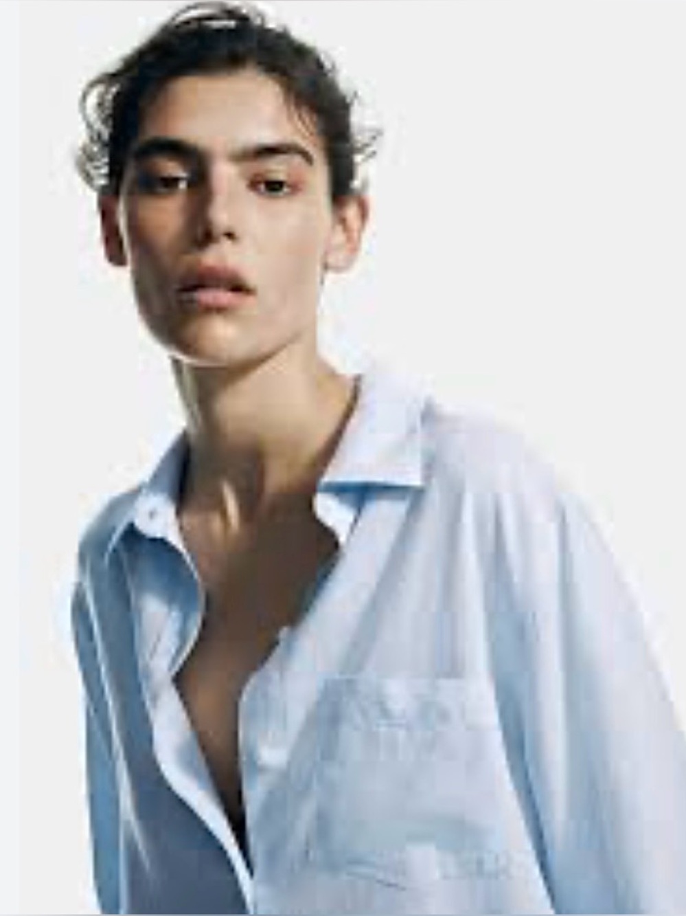 H&M Linen Button-Down Shirt Size M